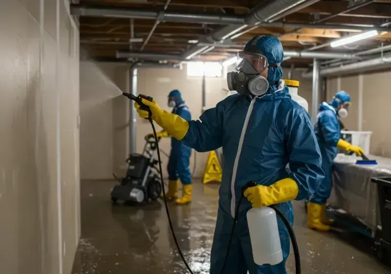 Basement Sanitization and Antimicrobial Treatment process in Bushyhead, OK